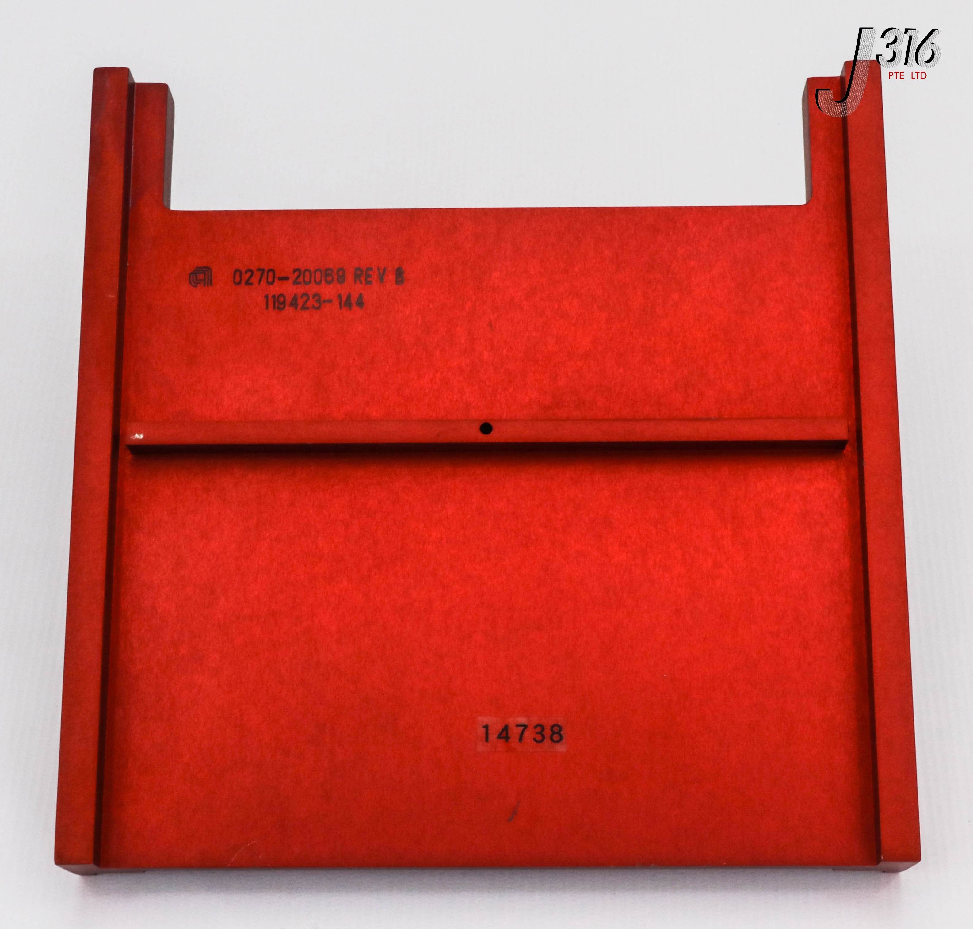 14738 APPLIED MATERIALS JIG 6IN CASS INDEXER TO ROBOT CAL PLATE